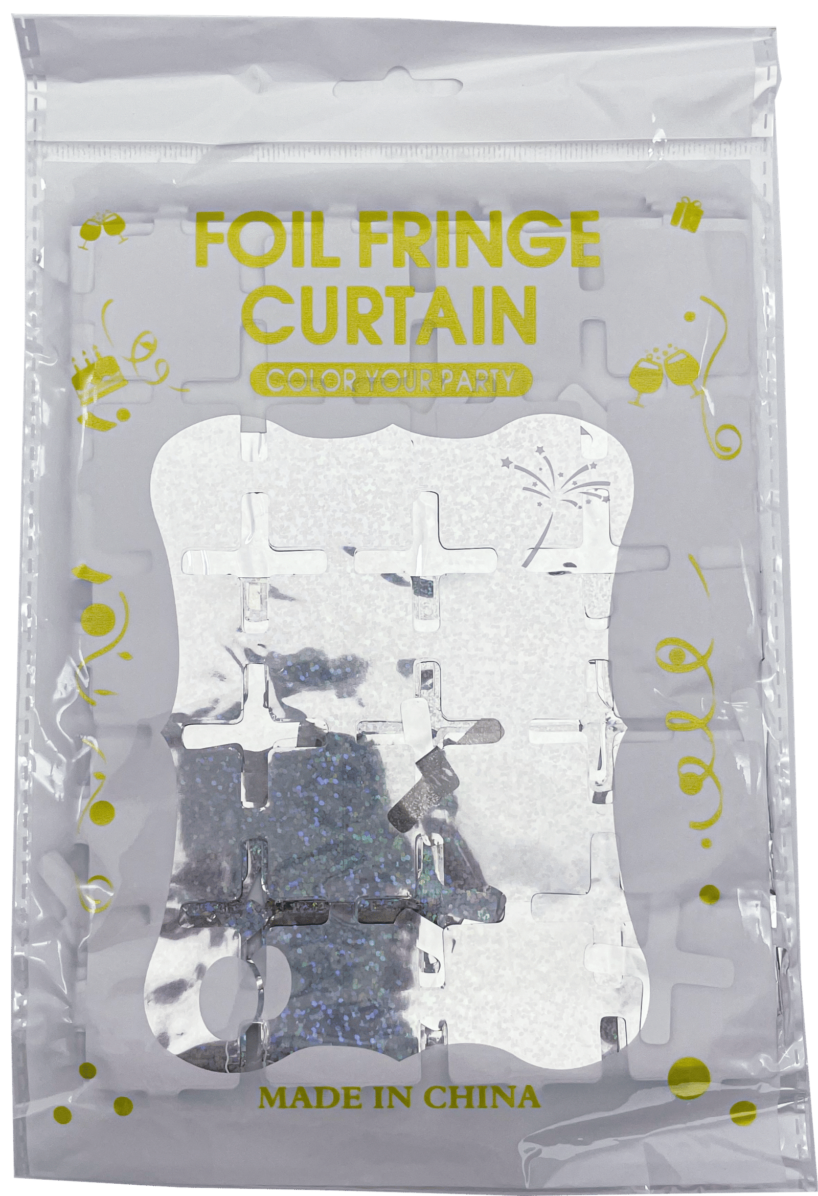 CORTINA METALIZADA PLATA