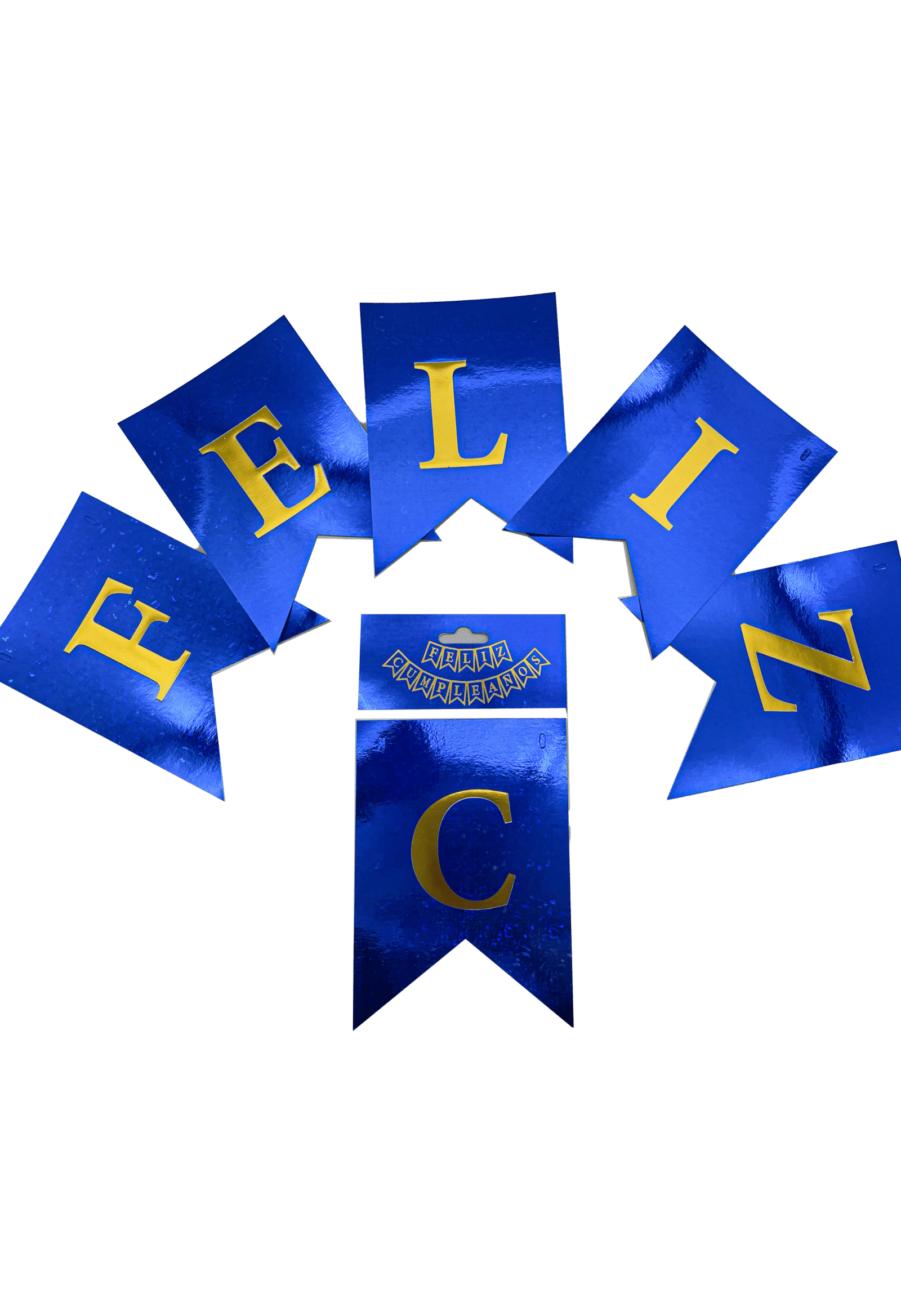 BANDERÍN HOLOGRÁFICO AZUL