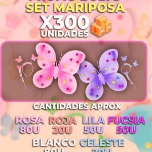 PROMO BULTO SET DE MARIPOSA